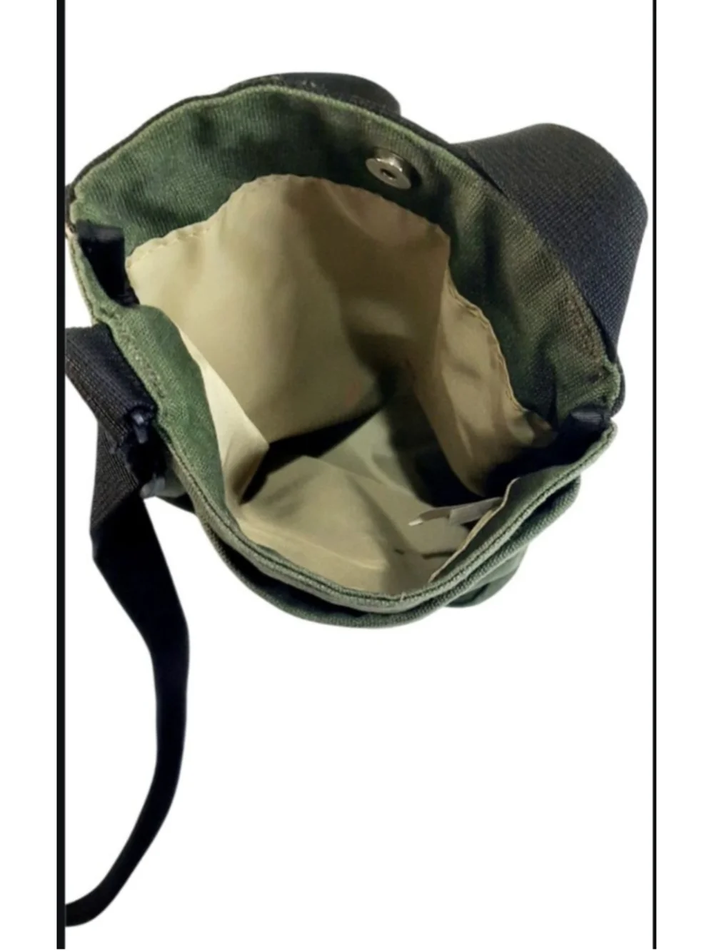 KAVU Keeper Olive Green Crossbody Sling Canvas Hiking Camping 9x11 8L~ - Picture 2 of 4